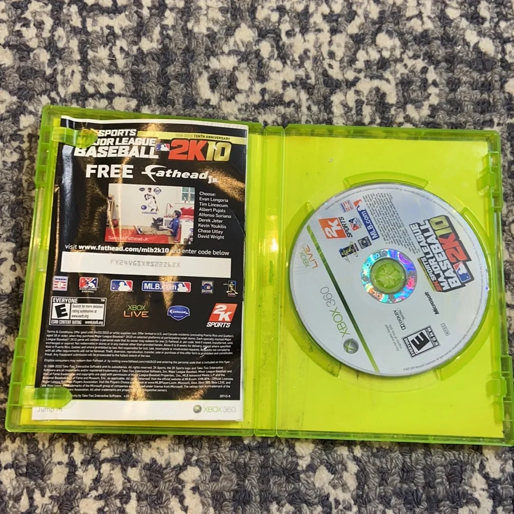 XBox 360 2K Sports Major League Baseball 2k10 Tenth Anniversary